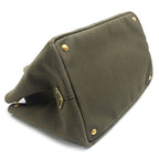Prada Canapa 2-Way Tote Militare — view 3