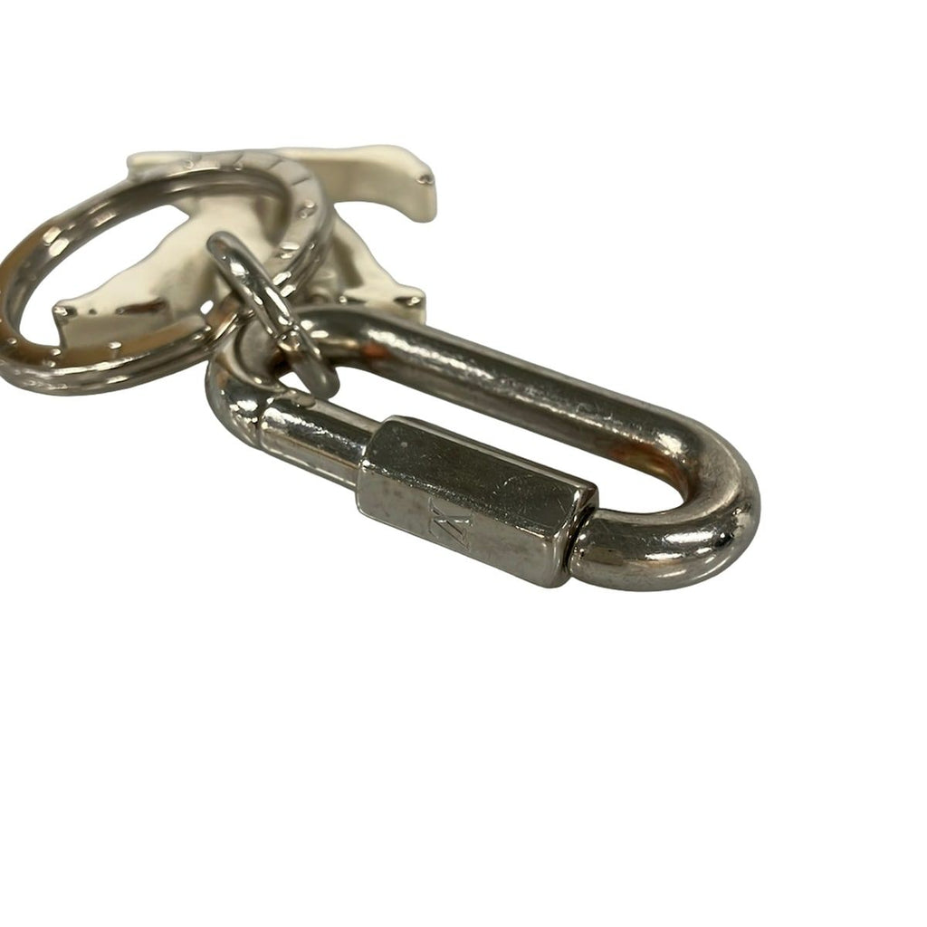 Louis Vuitton Key Holder Porte Cles LV Sharp Silver White — view 5