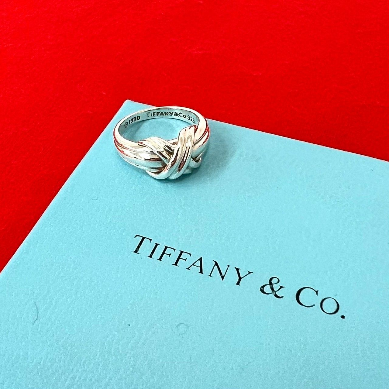 Tiffany & Co Vintage Signature Ring 925 Sterling Silver