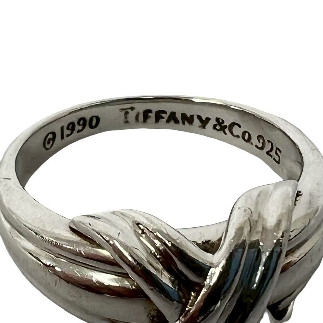 Tiffany & Co Vintage Signature Ring 925 Sterling Silver — view 3