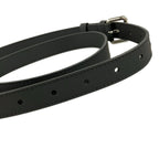 Louis Vuitton Shoulder Strap Black Silver 9 Levels Adjustable Matte Leather — view 5