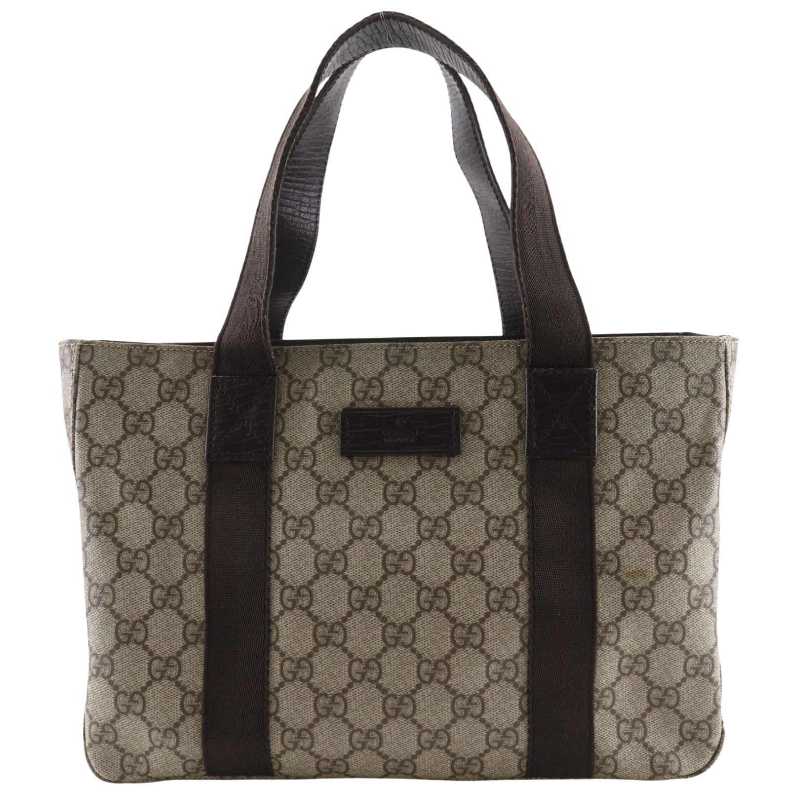 Gucci GG Supreme Canvas Brown Tote