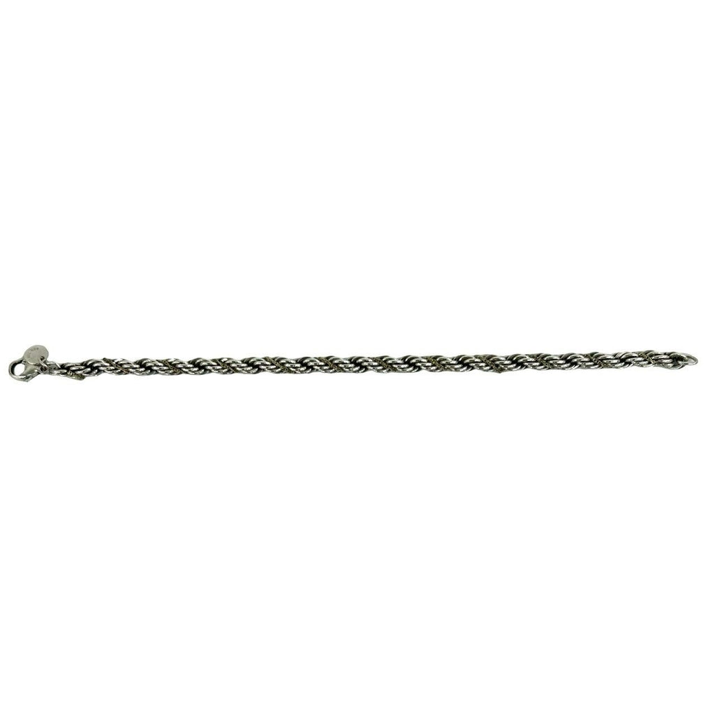 Tiffany & Co Vintage Twisted Trope Bracelet 925 Sterling Silver Gold — view 6