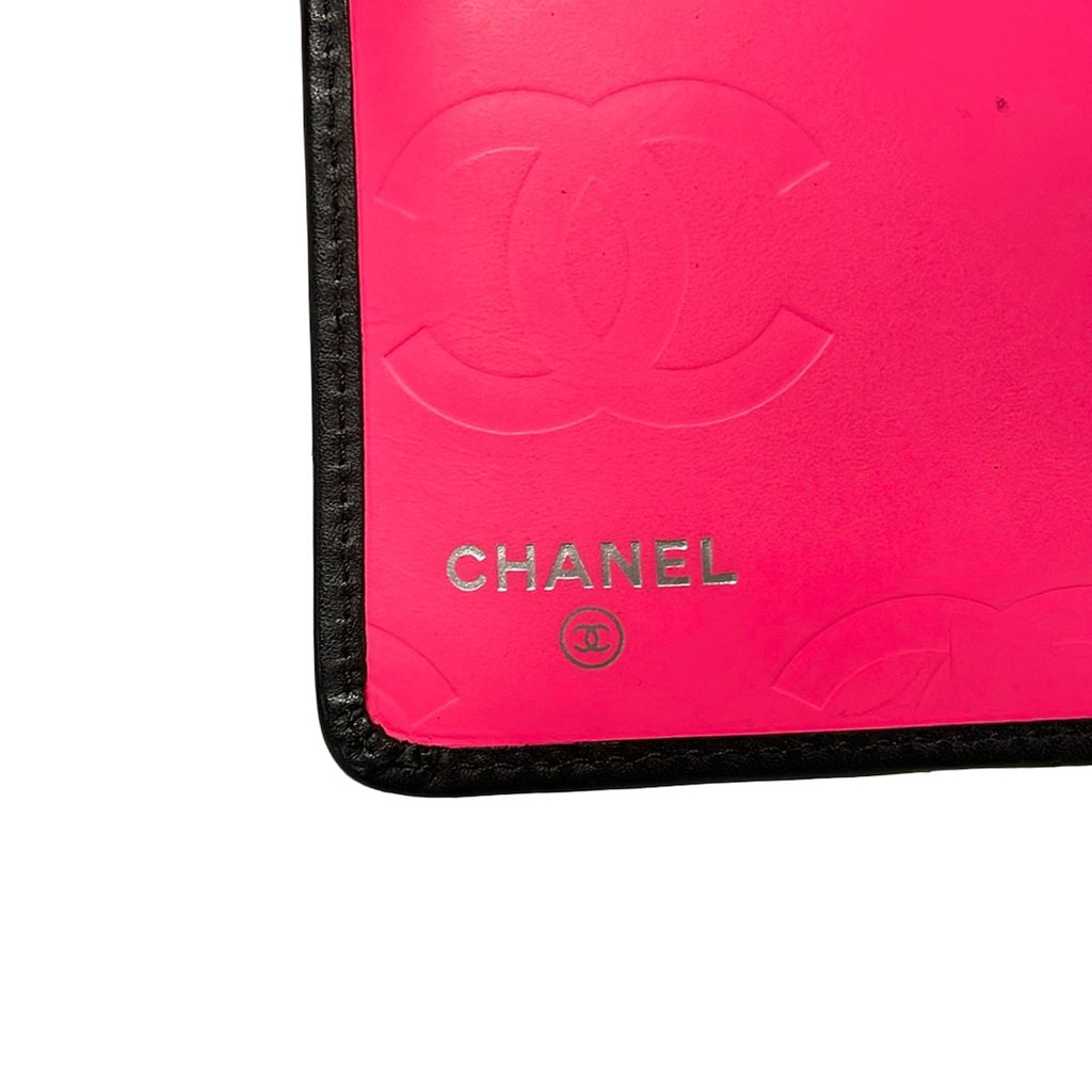 Chanel Wallet Cambon Line Black Silver Leather Lambskin — view 5