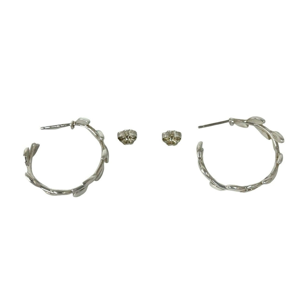 Tiffany & Co Vintage Leaf Earrings 925 Sterling Silver — view 7