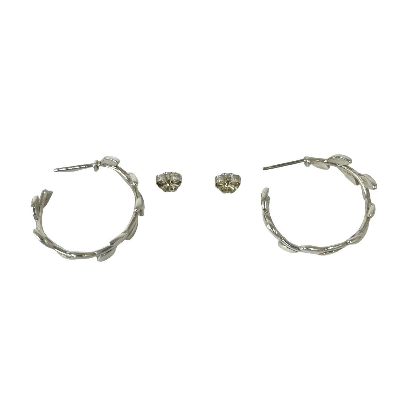Tiffany & Co Vintage Leaf Earrings 925 Sterling Silver — view 7