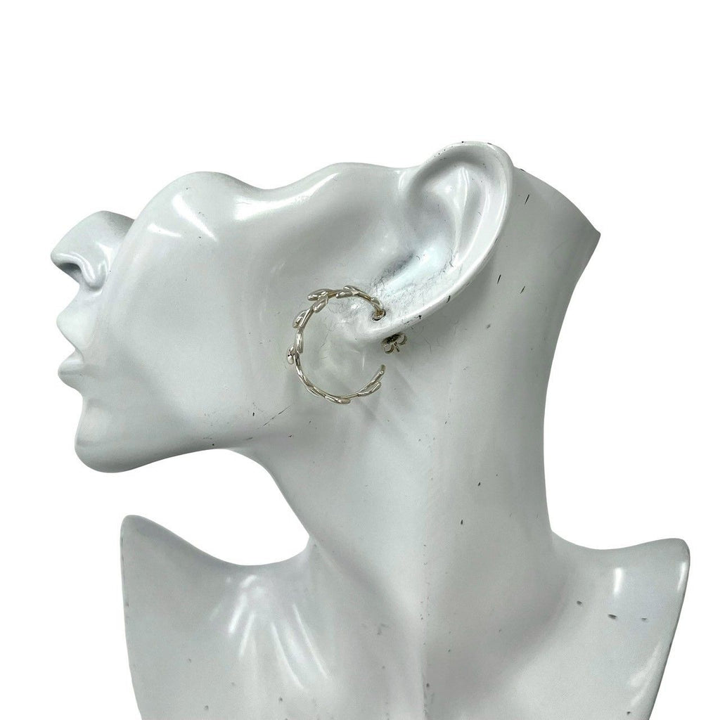 Tiffany & Co Vintage Leaf Earrings 925 Sterling Silver — view 2