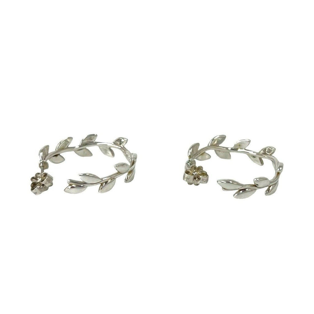 Tiffany & Co Vintage Leaf Earrings 925 Sterling Silver — view 5
