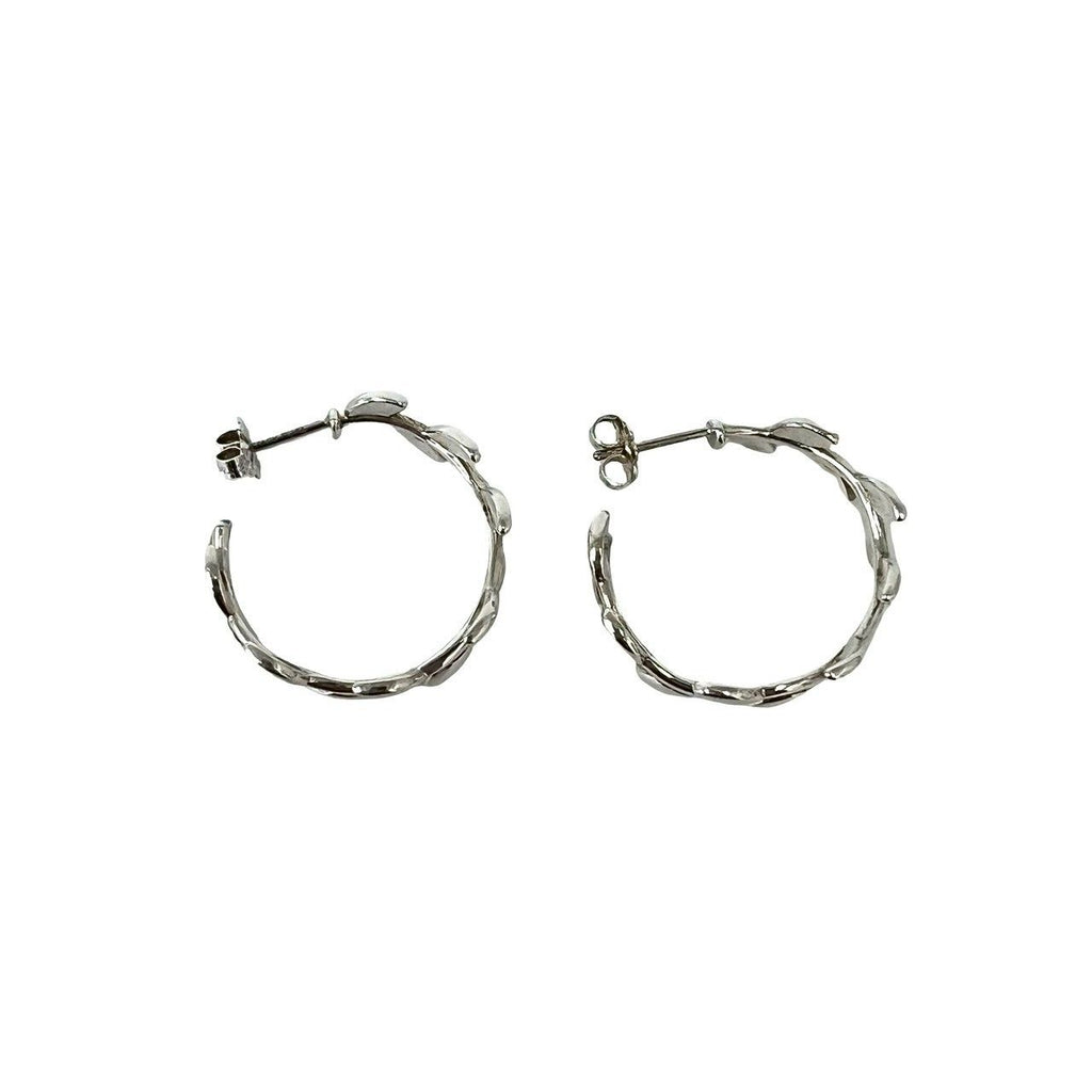 Tiffany & Co Vintage Leaf Earrings 925 Sterling Silver — view 6