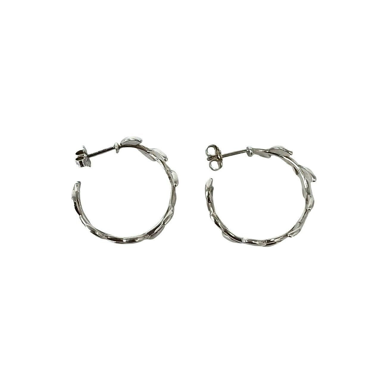 Tiffany & Co Vintage Leaf Earrings 925 Sterling Silver — view 6