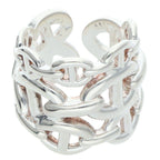 Hermes Chaine D'ancre Enchainee GM Silver Ring