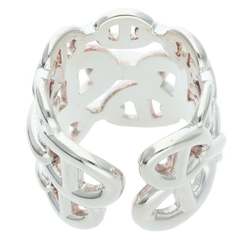 Hermes Chaine D'ancre Enchainee GM Silver Ring — view 2