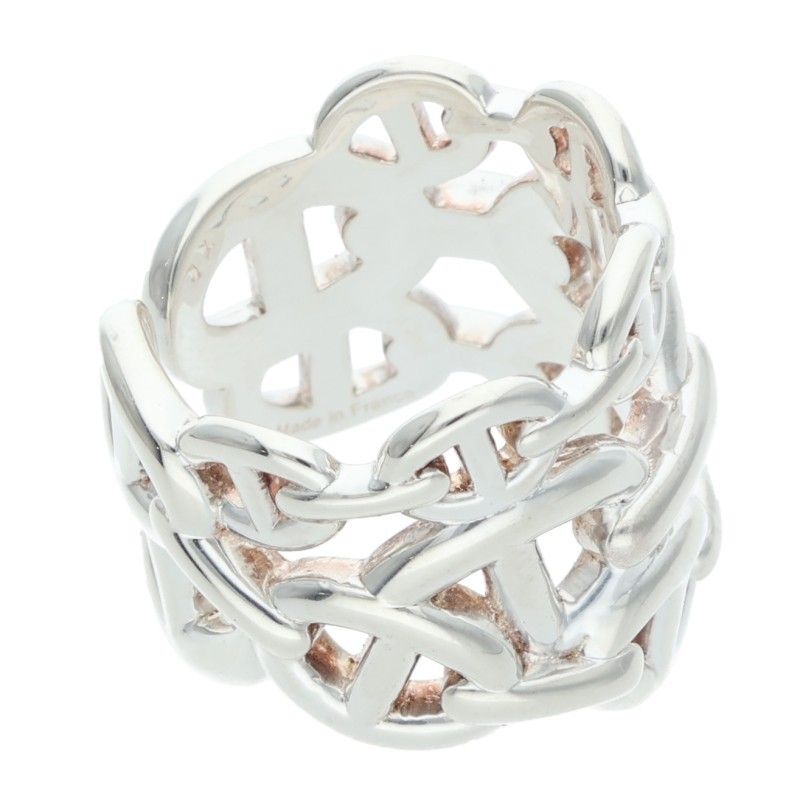 Hermes Chaine D'ancre Enchainee GM Silver Ring — view 4