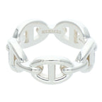 Hermes Chaine D'ancre Enchainee PM Silver Ring