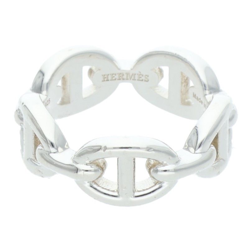 Hermes Chaine D'ancre Enchainee PM Silver Ring