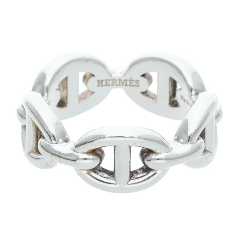 Hermes Chaine D'ancre Enchainee PM Silver Ring