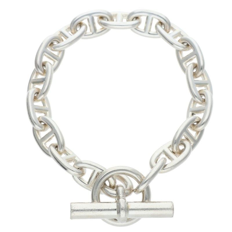 Hermes Chaine D'ancre MM Silver Bracelet