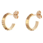 Tiffany & Co Atlas Small 18k Yellow Gold Hoop Earrings