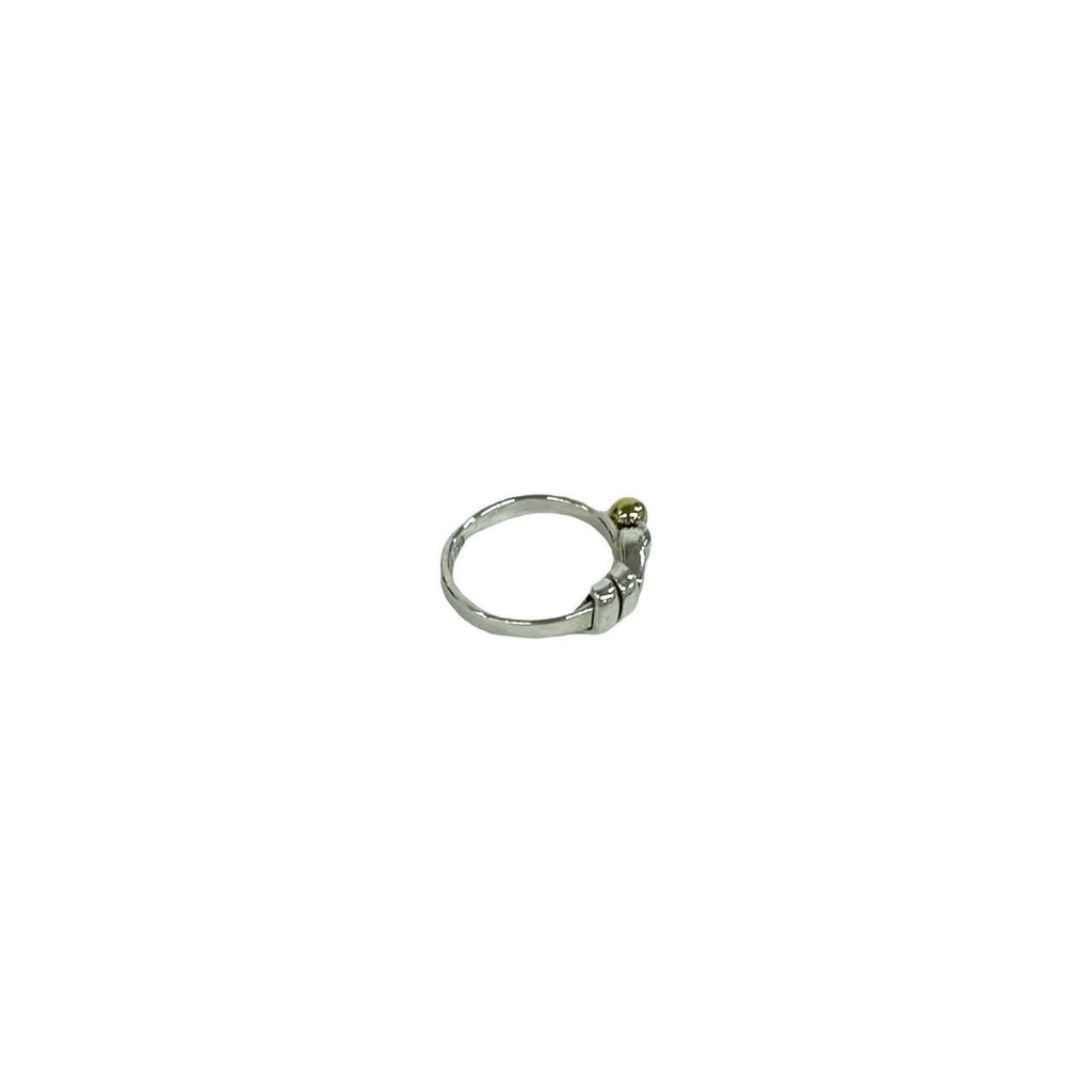 Tiffany & Co Hook &I Love Knot Ring 925 Sterling Silver Gold — view 5