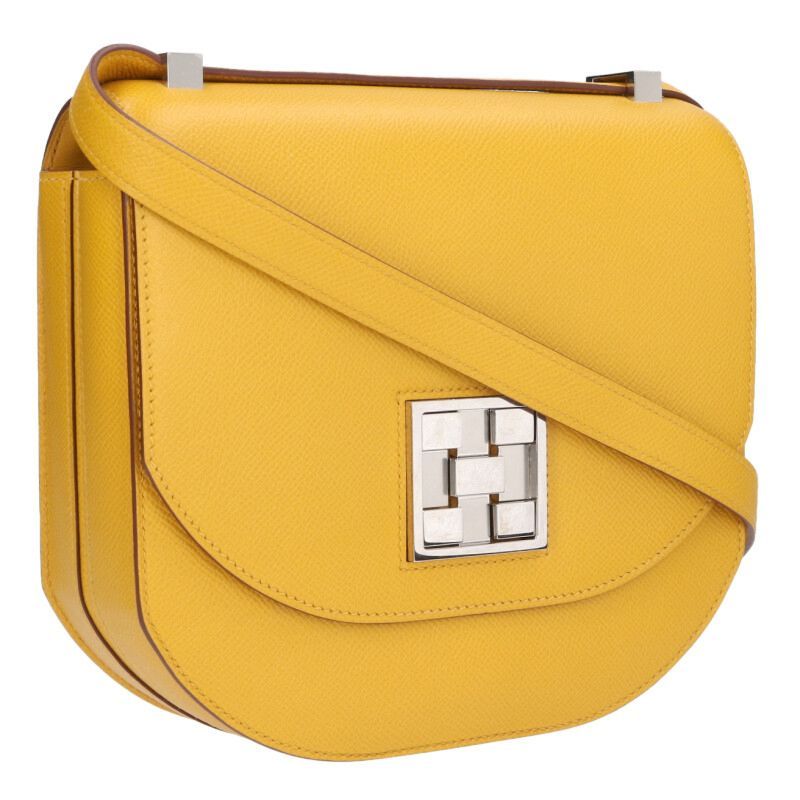 Hermes Mosaic Veau Epsom Joan Ambre Shoulder
