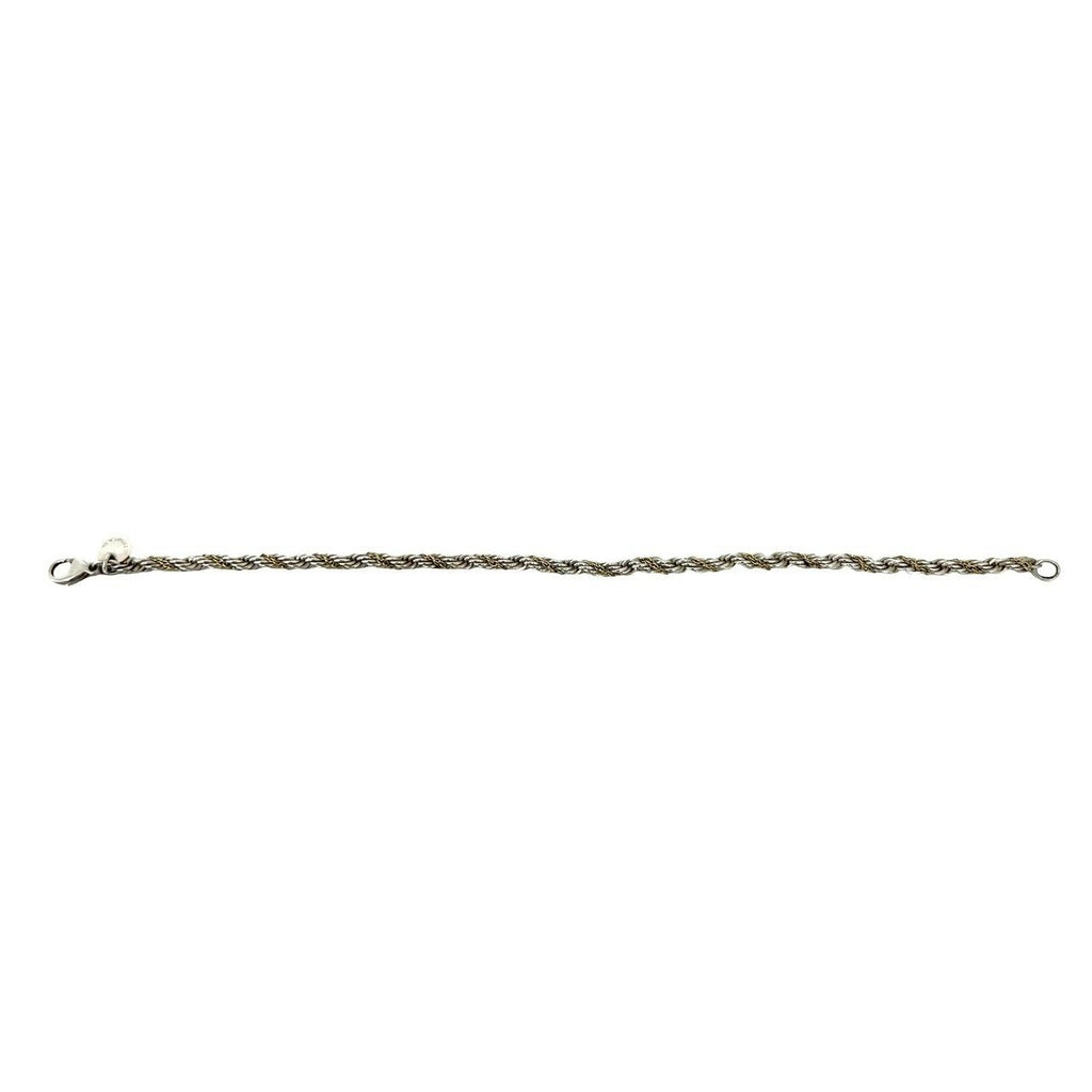 Tiffany & Co Vintage Twisted Trope Bracelet 925 Sterling Silver Gold — view 5