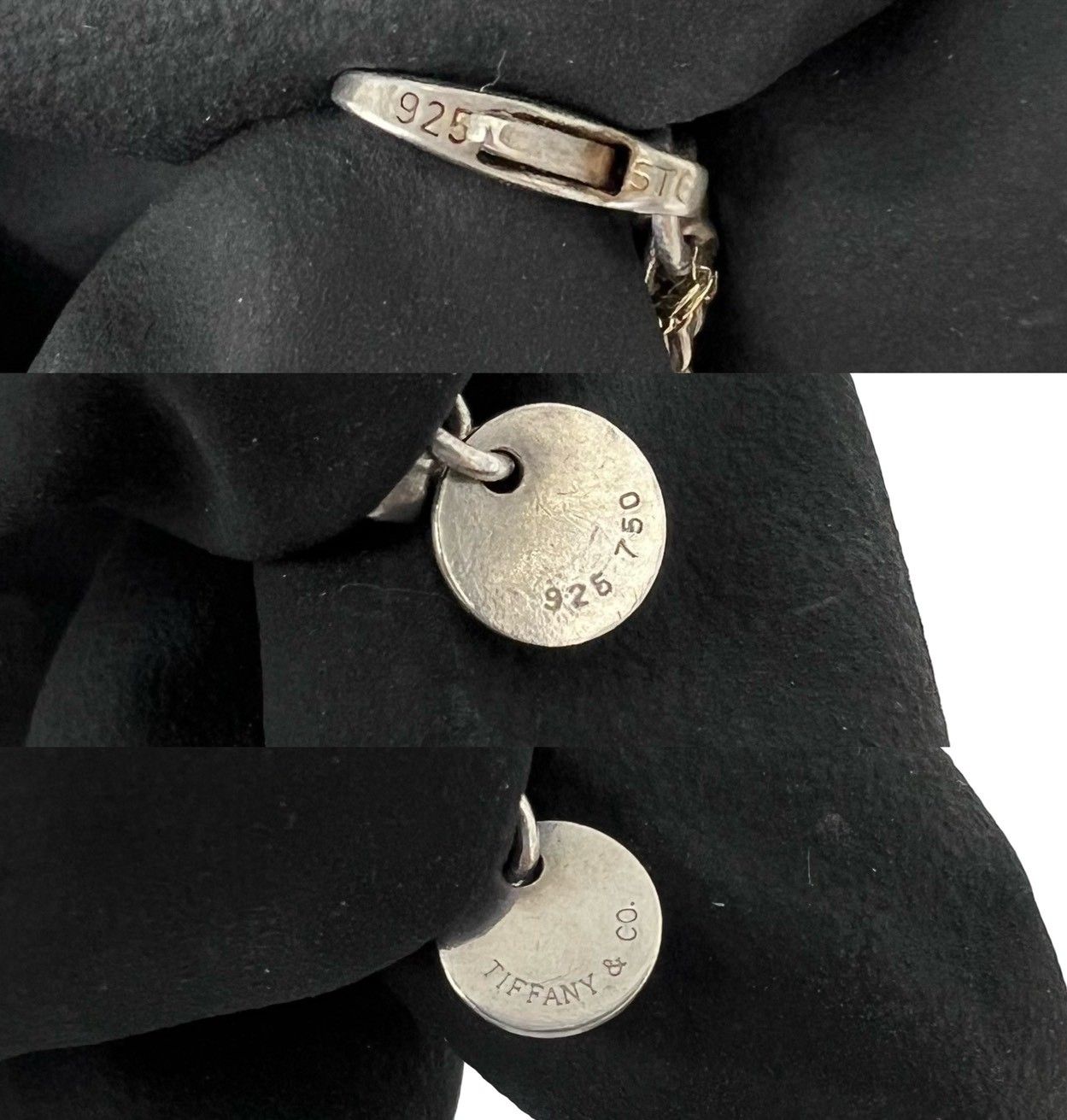 Tiffany & Co Vintage Twisted Trope Bracelet 925 Sterling Silver Gold — view 3