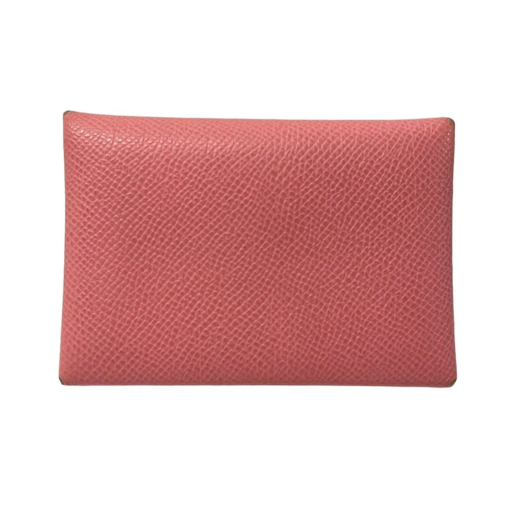 Hermes Coin Case Calviduo Rose Confetti — view 2