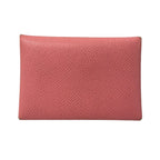 Hermes Coin Case Calviduo Rose Confetti — view 2