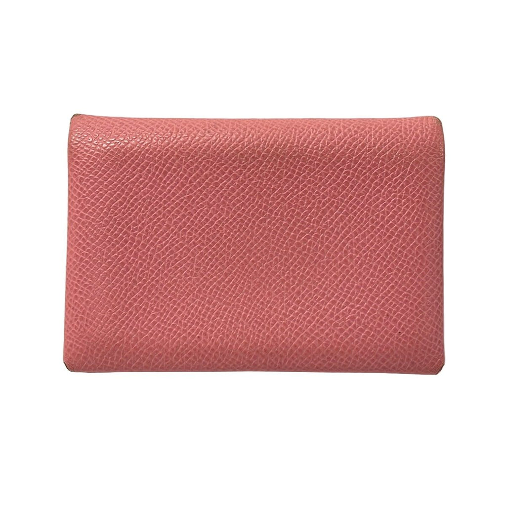 Hermes Coin Case Calviduo Rose Confetti
