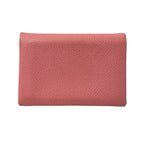 Hermes Coin Case Calviduo Rose Confetti