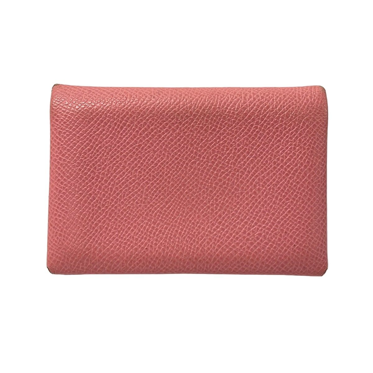Hermes Coin Case Calviduo Rose Confetti