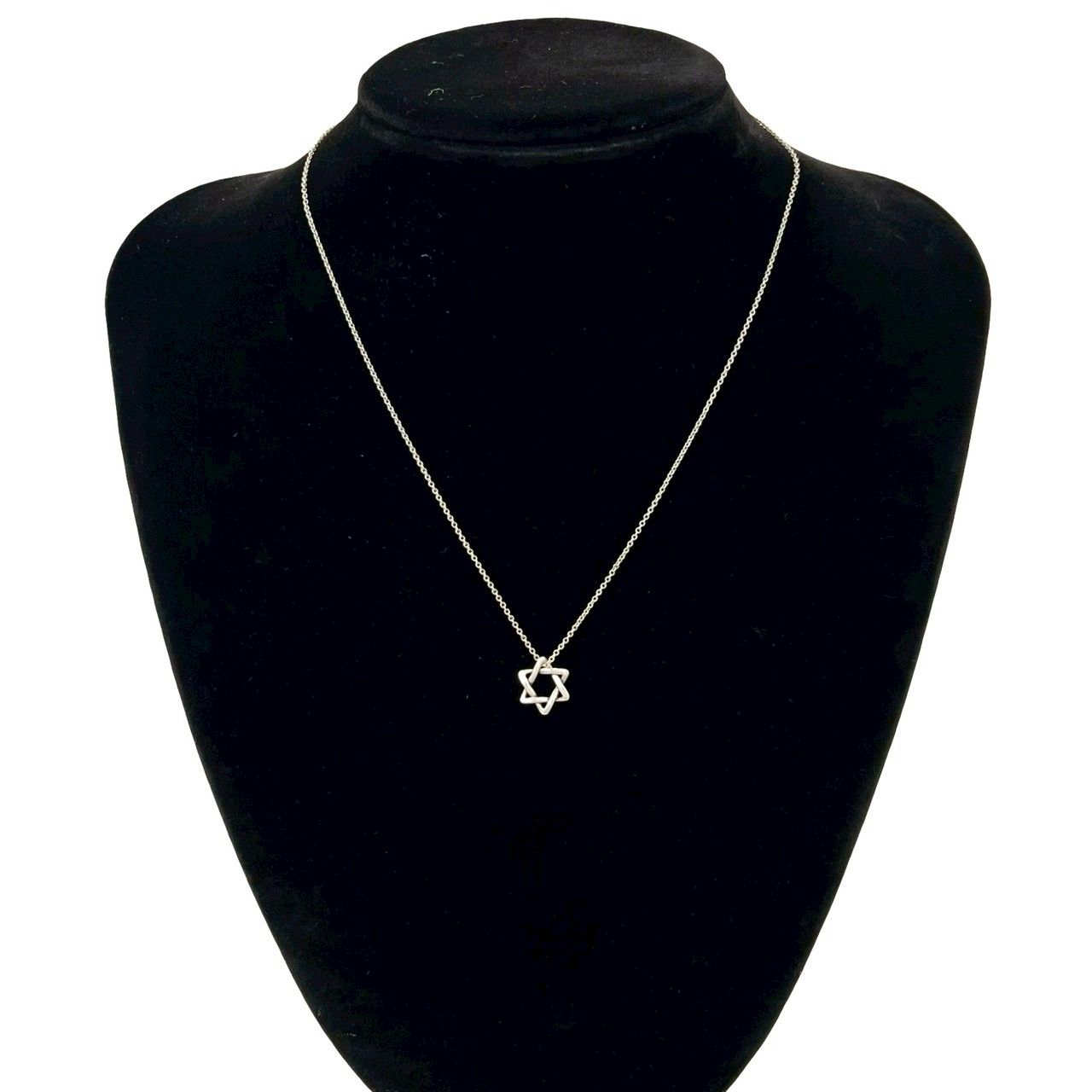 Tiffany & Co Box Vintage Star of David Necklace 925 Sterling Silver — view 2