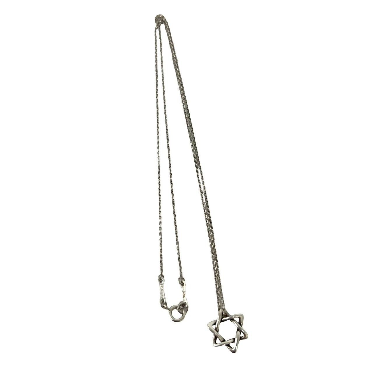 Tiffany & Co Box Vintage Star of David Necklace 925 Sterling Silver — view 5
