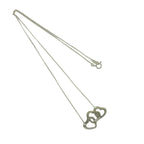 Tiffany & Co Vintage Triple Heart Necklace 925 Sterling Silver — view 5