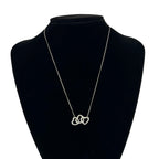 Tiffany & Co Vintage Triple Heart Necklace 925 Sterling Silver — view 2