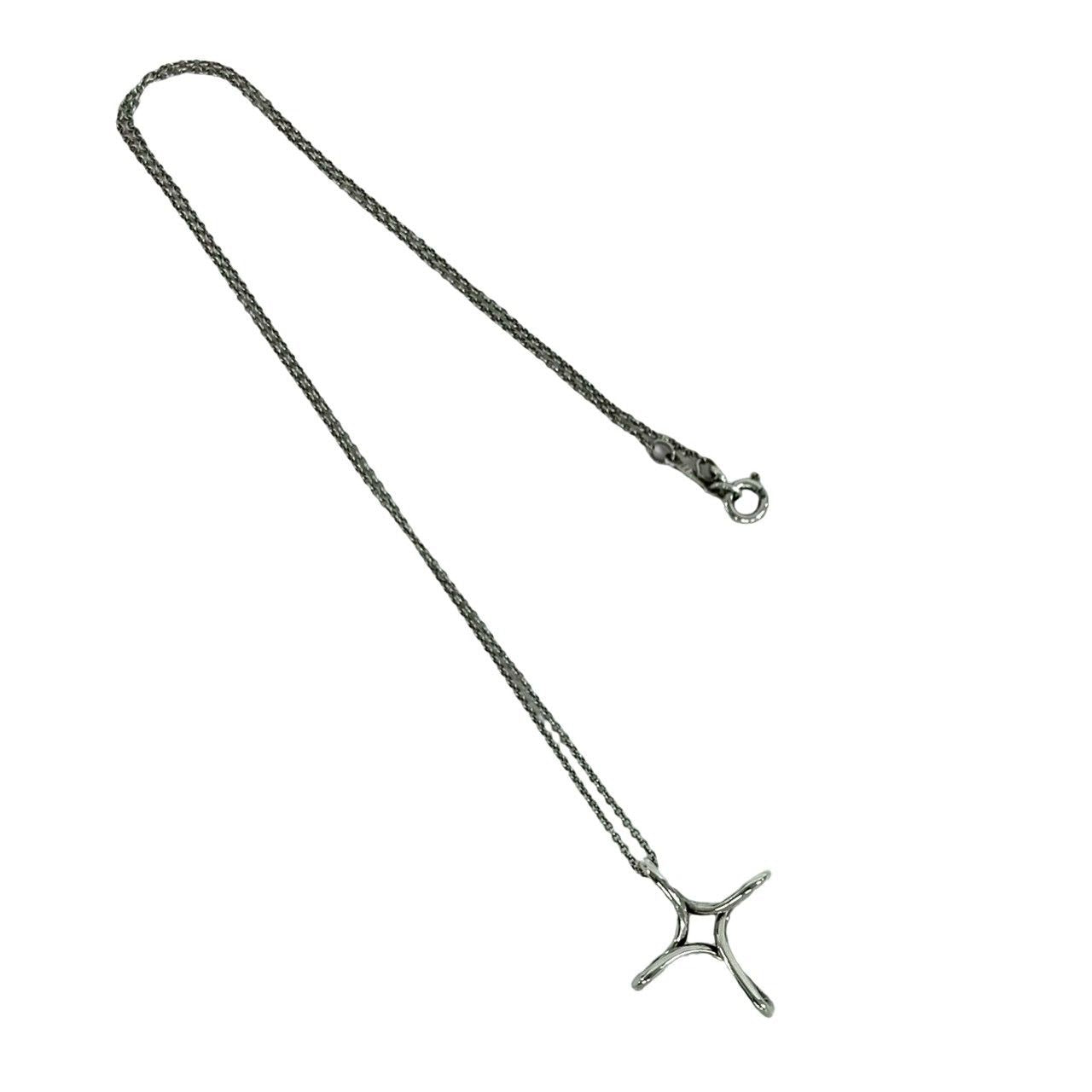 Tiffany & Co Vintage Infinity Cross Necklace 925 Sterling Silver — view 5