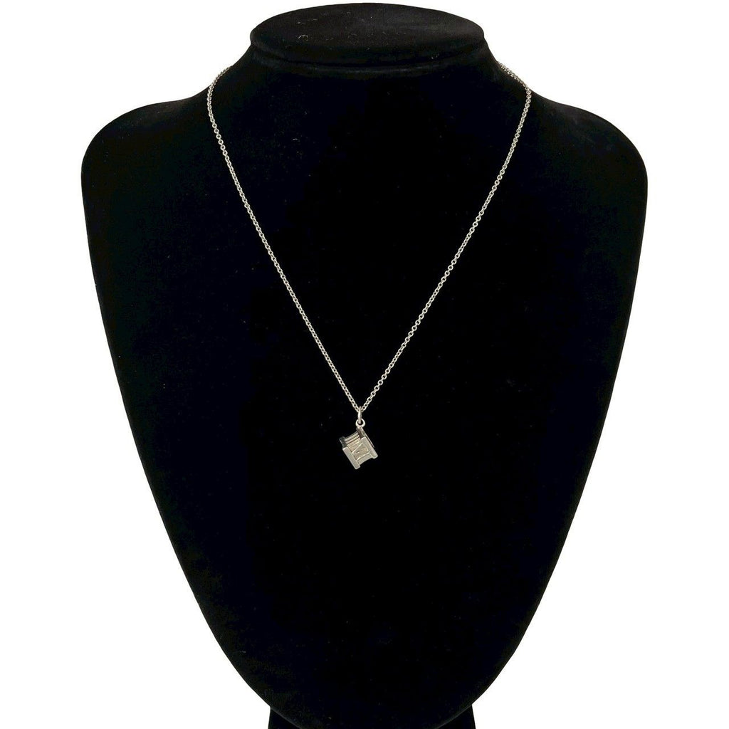 Tiffany & Co Vintage Atlas Cube Necklace 925 Sterling Silver — view 2