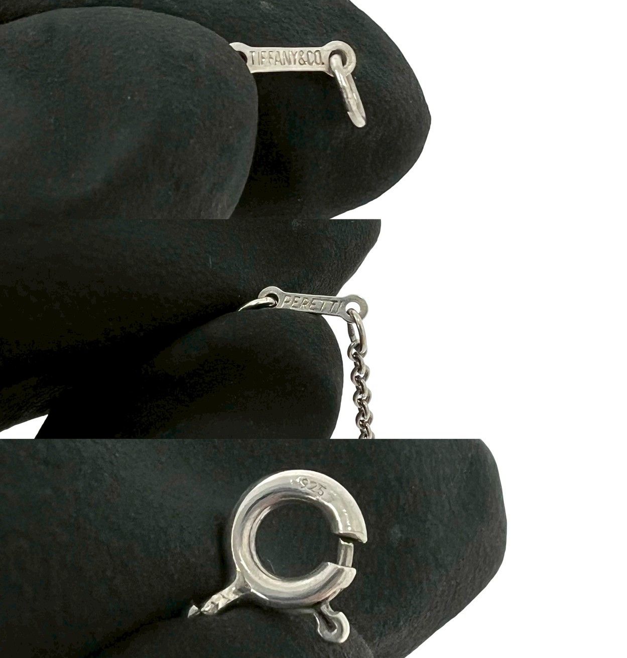 Tiffany & Co Vintage Atlas Cube Necklace 925 Sterling Silver — view 3
