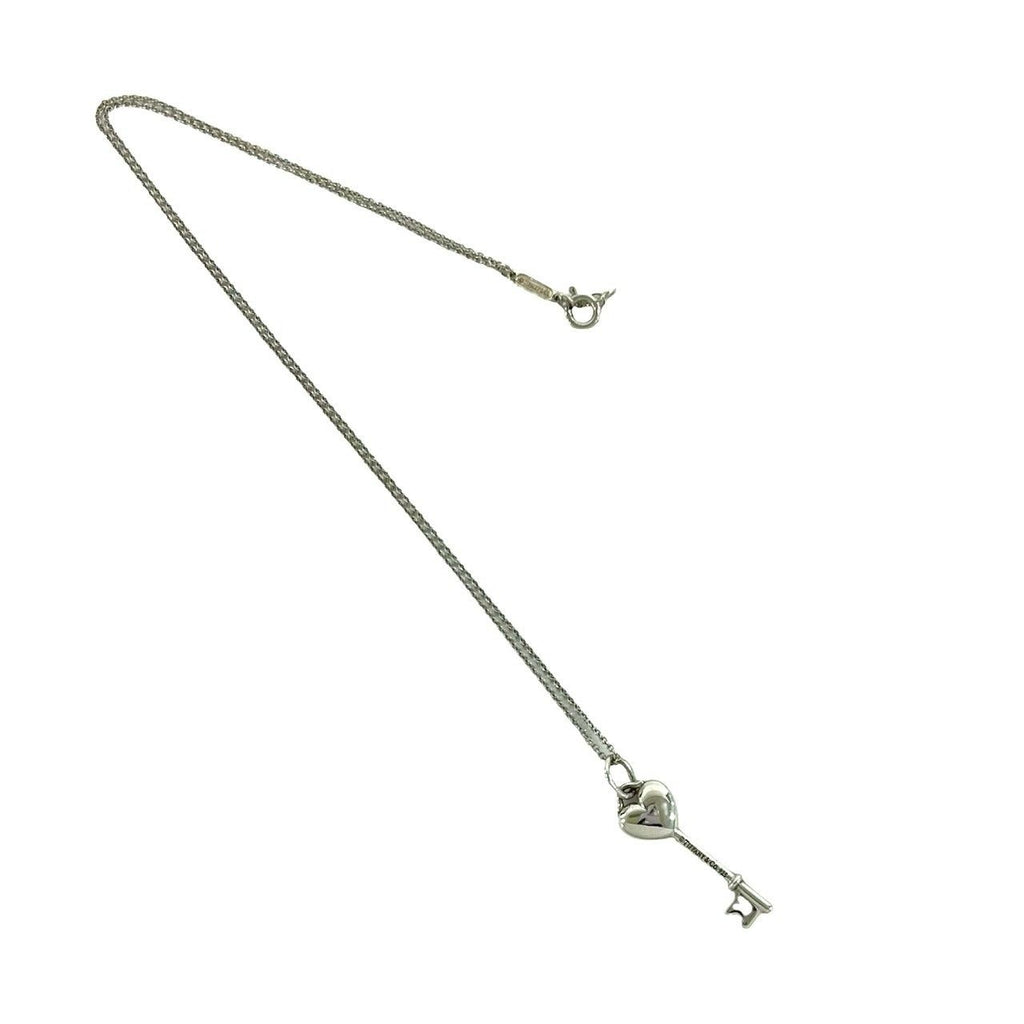 Tiffany & Co Heart Key Necklace 925 Sterling Silver — view 5