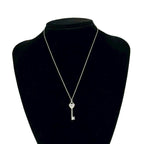 Tiffany & Co Heart Key Necklace 925 Sterling Silver — view 2