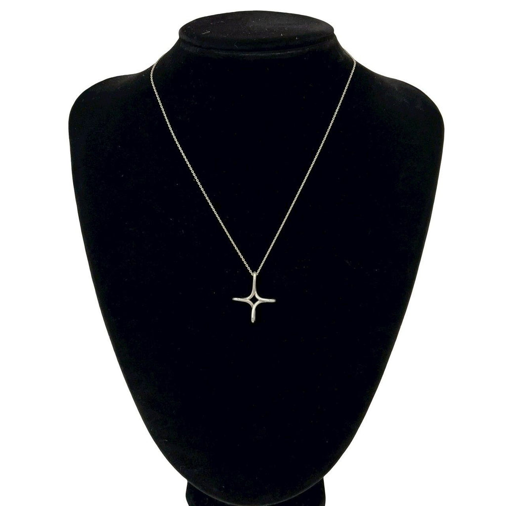 Tiffany & Co Vintage Infinity Cross Necklace 925 Sterling Silver — view 2