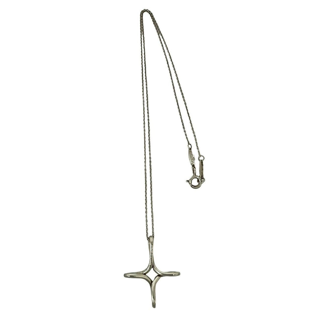 Tiffany & Co Vintage Infinity Cross Necklace 925 Sterling Silver — view 5