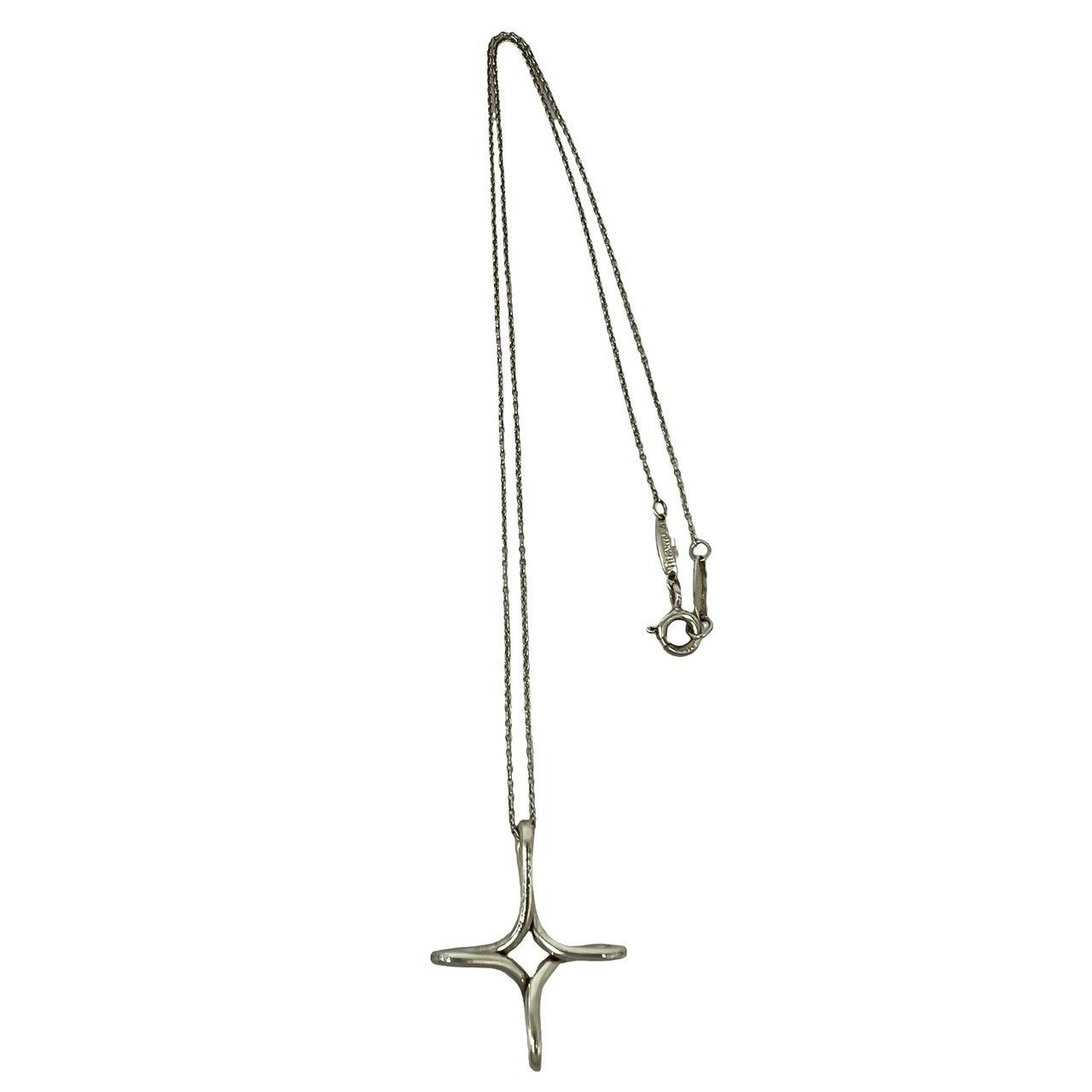 Tiffany & Co Vintage Infinity Cross Necklace 925 Sterling Silver — view 5