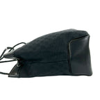 Gucci GG Canvas Pattern Leather Tote Shoulder Bag Black — view 5