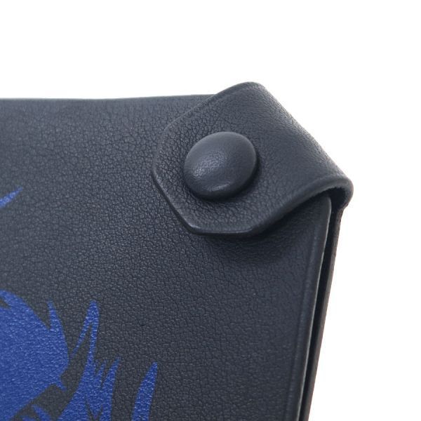 Hermes Tamac PM Silver Dragon Blue Black Wallet — view 4