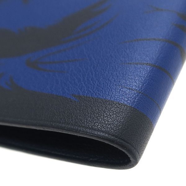 Hermes Tamac PM Silver Dragon Blue Black Wallet — view 6