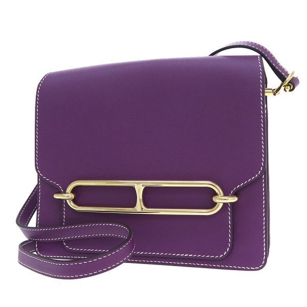 Hermes Roulis 23 Purple Messenger