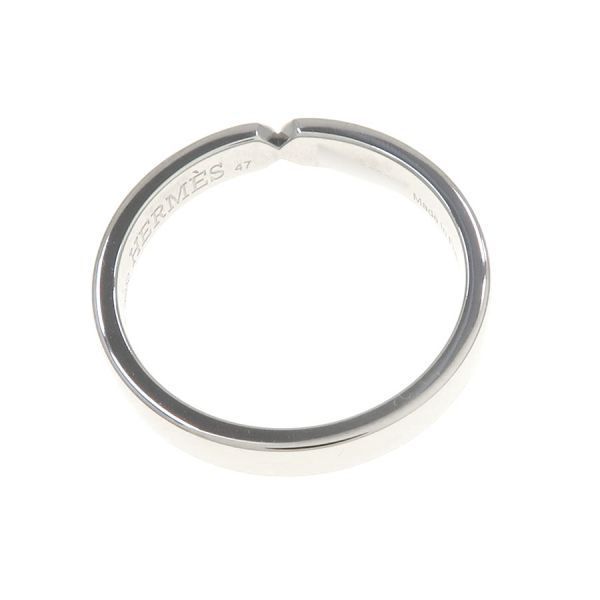 Hermes Kelly Ring Diamond Pt Platinum — view 5