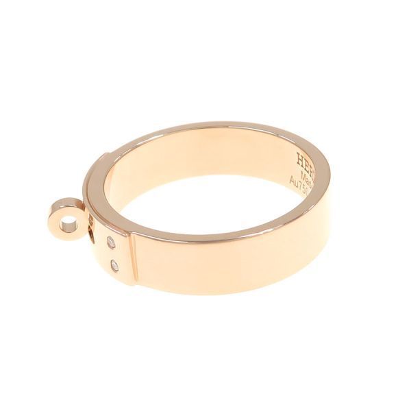 Hermes Kelly Ring PM Diamond PG Pink Gold — view 3