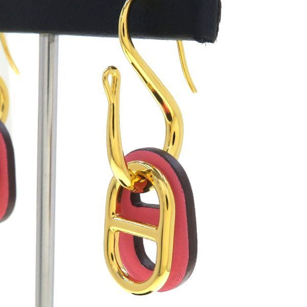 Hermes Chaine D'ancre Au Maillon Earrings Gold Plated — view 3
